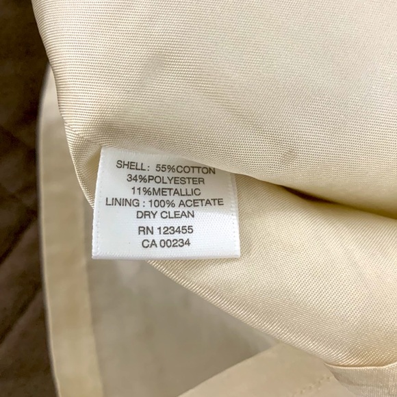 Lord & Taylor NWT Silver Jacquard Skirt size 4 - Picture 13 of 17